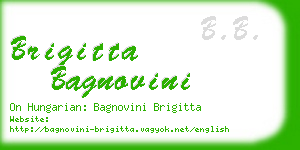 brigitta bagnovini business card